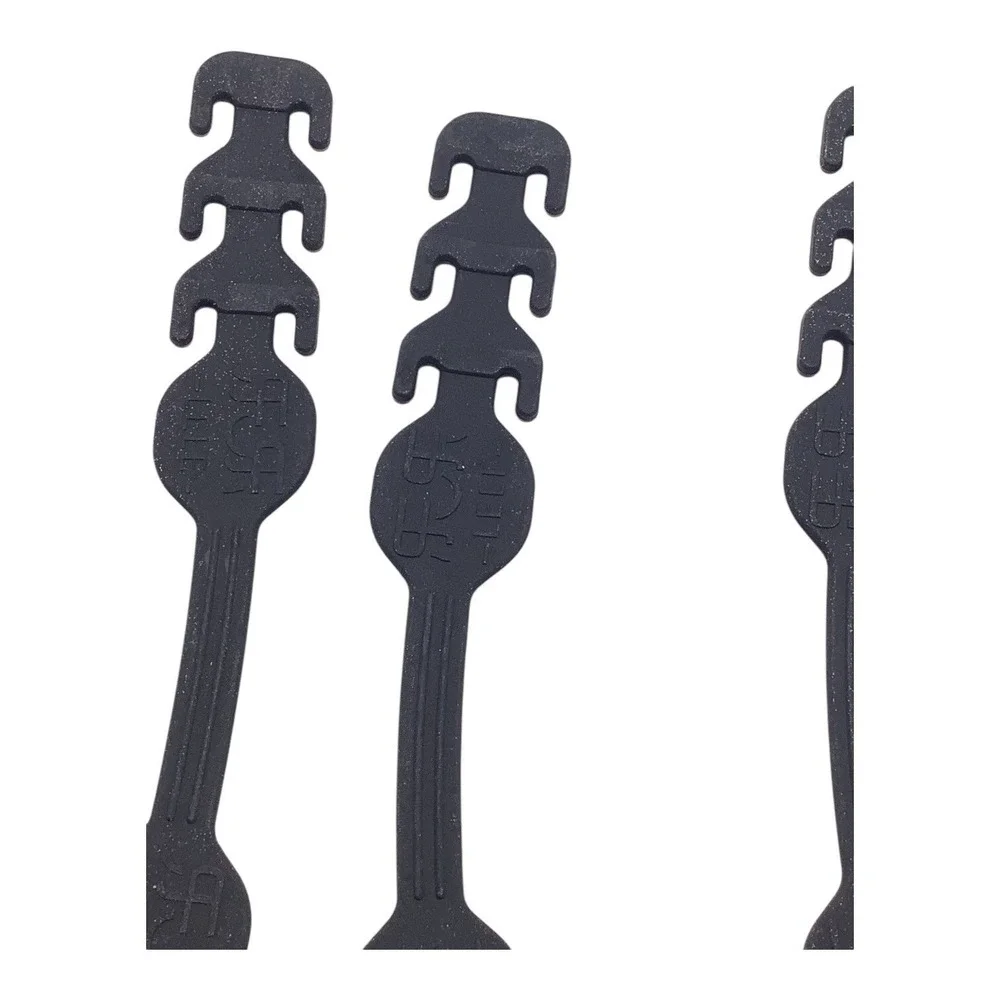 5pc Adjustable Ear‎ Hook Strap Extender Flexible Black Plastic Mask Holder